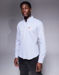 [Hugo Red] HUGO Red Evito slim fit shirt in blue M Open blue