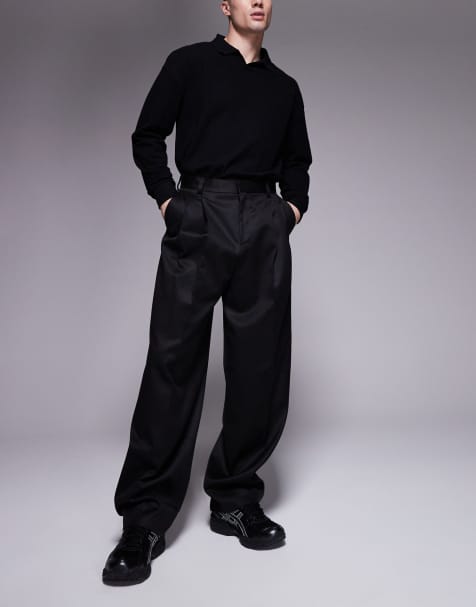 HUGO Red Fedix tailored pants in black - view 1