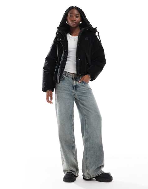 HUGO Red – Florita – Pufferjacke in glänzendem Schwarz - view 1