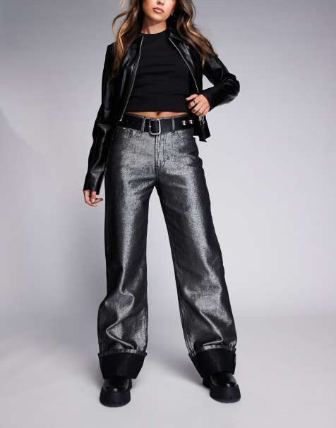 HUGO Red - Gealana - Jeans con fondo ampio argento - view 1