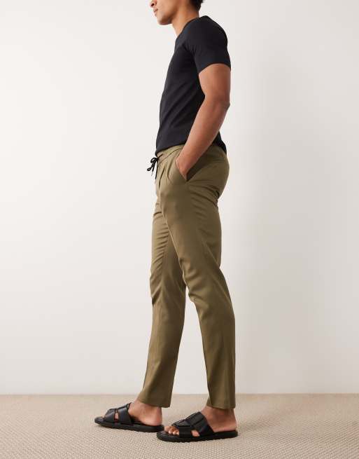 HUGO Red – Getlin – Elegante Slim-Fit-Hose in Mittelgrün, 3 von 5
