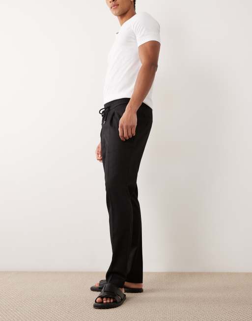 HUGO Red - Getlin - Pantalones de vestir negros de corte slim, 3 de 5