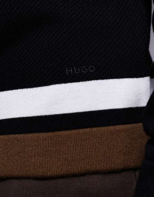 HUGO Red - Gilet décontracté en maille - Noir, 5 de 5