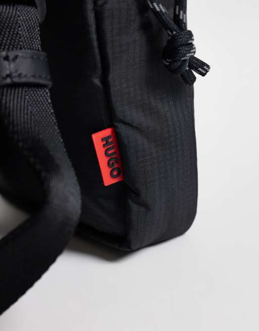 HUGO Red – Handytasche zum Umhängen in Schwarz, 3 von 4