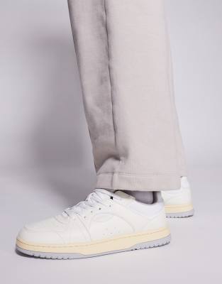 HUGO Red - Hardian - Baskets vintage - Blanc cassé