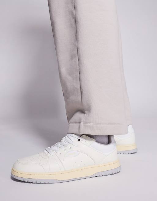 HUGO Red - Hardian - Baskets vintage - Blanc cassé