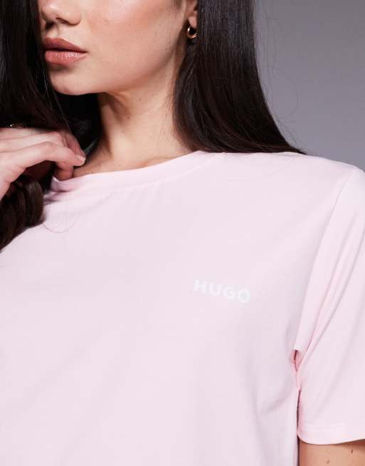 Hugo Red - ID - T-shirt in pastelroze, 2 van 4
