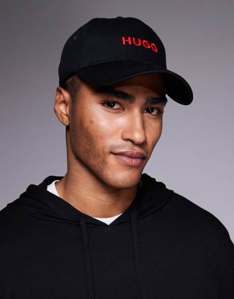 Hugo Red Jude cap in black - view 1