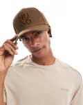 [Hugo Red] Hugo Red Jude cap in brown One Size Medium Brown