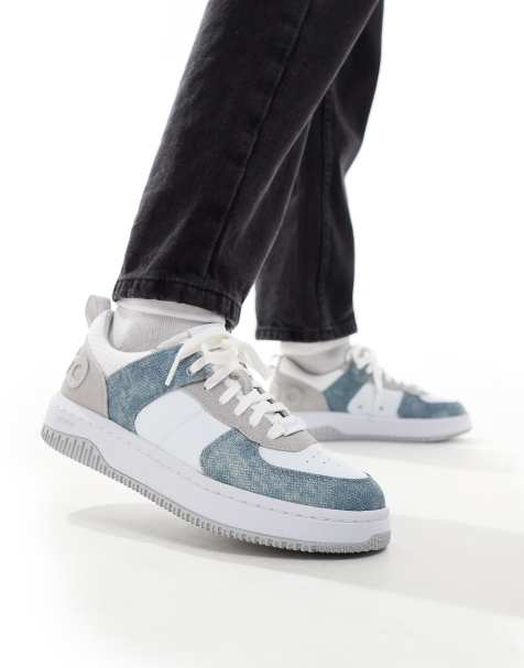 HUGO RED – Kilian – Vita och blå sneakers - view 1