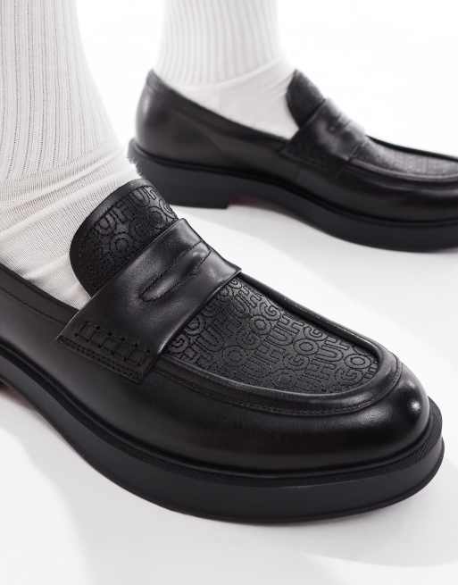 Hugo Red Lenner loafers in black | ASOS display picture 2