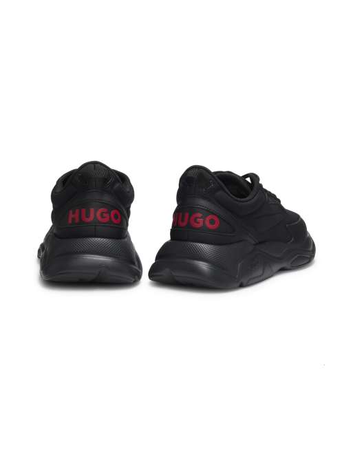 HUGO Red - Leon - Baskets de course à logo - Noir, 3 de 6