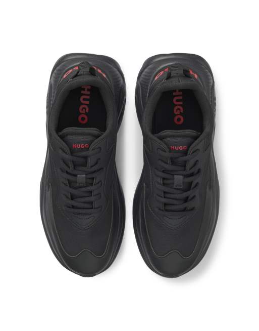 HUGO Red – Leon – Czarne buty sportowe do biegania z logo, 6 z 6
