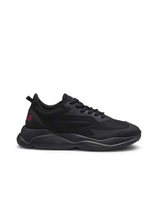 HUGO Red – Leon – Lauf-Sneaker in Schwarz mit Logo, 4 von 6