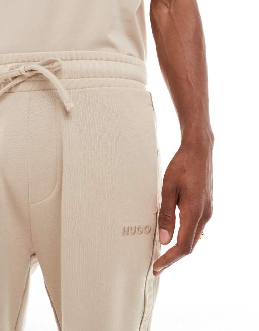 HUGO Red - Liam - Short in beige, deel van co-ord set, 3 van 5