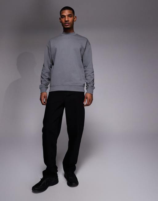 HUGO Red – Locker geschnittenes Sweatshirt in Dunkelgrau, 2 von 5