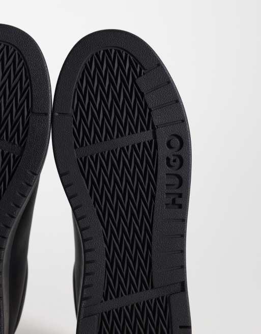 HUGO Red logo detail trainers in black, 5 of 5