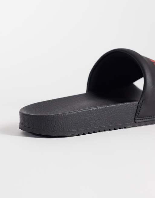 HUGO Red Logo-Slider in Schwarz, 2 von 4