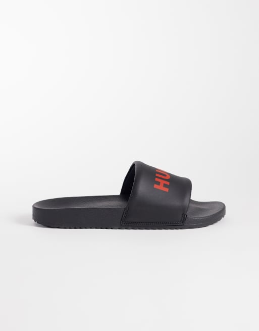 HUGO Red Logo-Slider in Schwarz, 3 von 4
