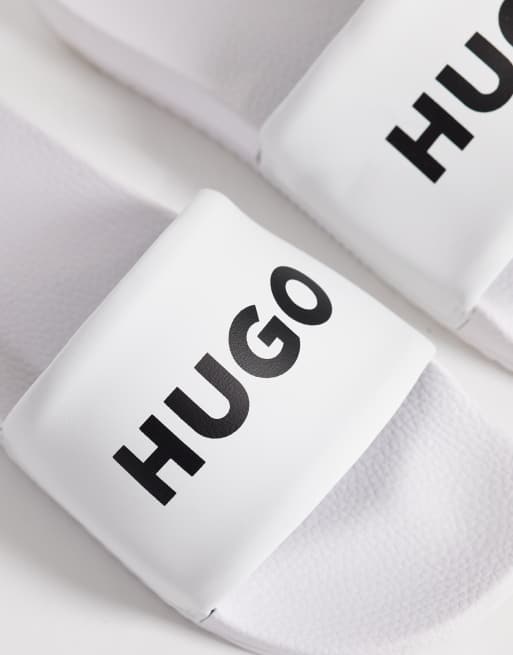 HUGO Red Logo-Slider in Weiß, 2 von 4