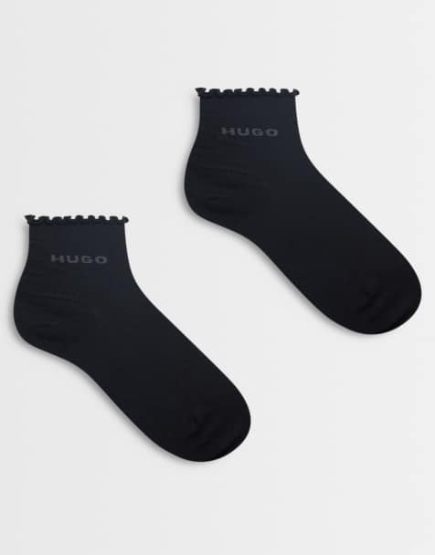 HUGO - Red - Lot de 2 paires de chaussettes avec logo - Noir - view 1