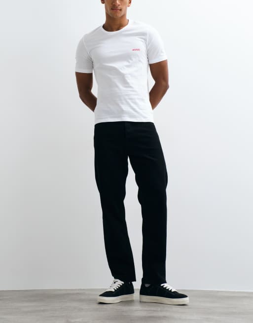 HUGO Red lot de 3 t-shirts à logo avec logo poitrine multicolore, 4 de 5