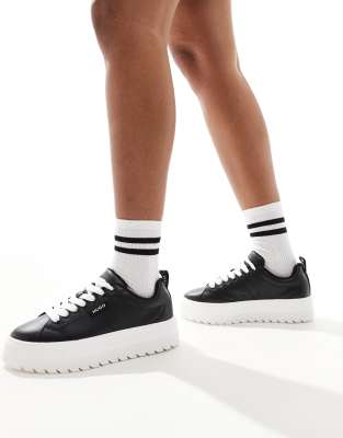 Scarpe HUGO Lyssa Tenn bianco nero donna 36 EU