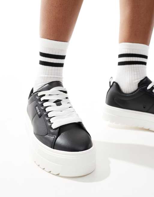 HUGO Red – Lyssa – Czarne buty sportowe na masywnej podeszwie, 5 z 5