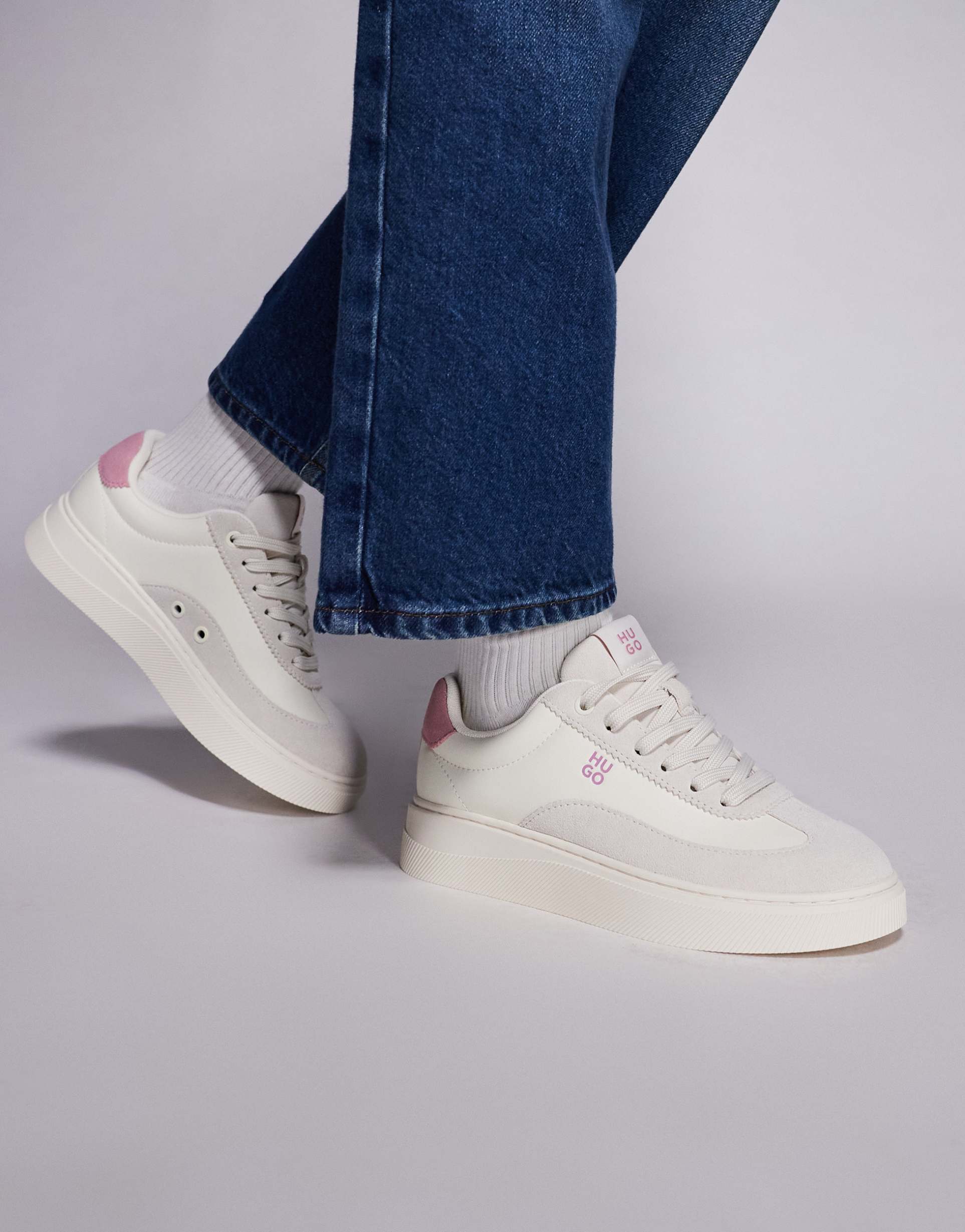 hugo red lyzz sneakers in gray