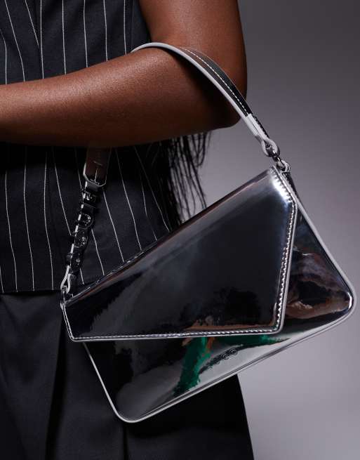 HUGO Red - Mel - Clutch met afneembare bandjes in zilver, 4 van 4