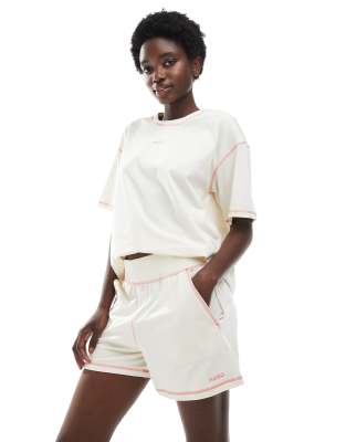 Hugo Red Pajama Shorts And T-shirt Set