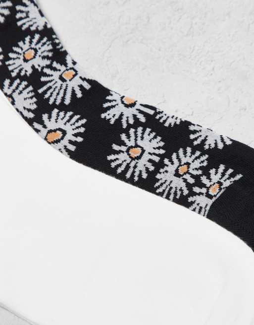 HUGO Red - Pakke med 2 par sokker med logo- og marguerit-print, 2 af 3