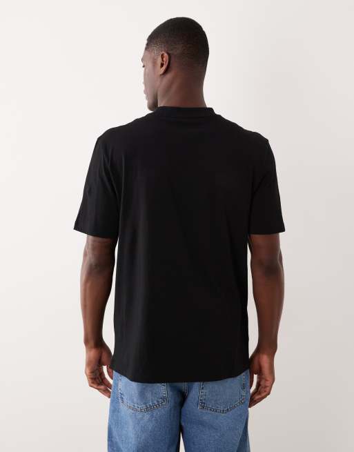 HUGO Red relaxed fit printed t-shirt in black, 4 of 5
