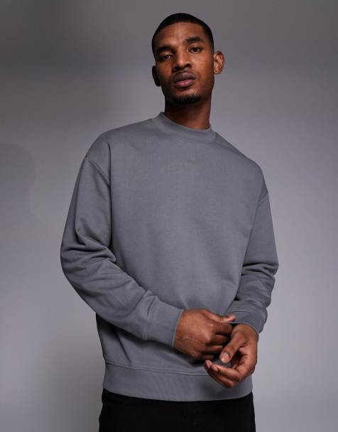 HUGO Red relaxed sweatshirt in dark grey - view 1