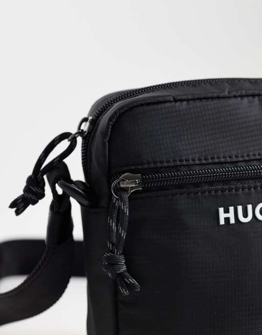 HUGO Red - Sac bandoulière à fermeture éclair - Noir, 3 de 4