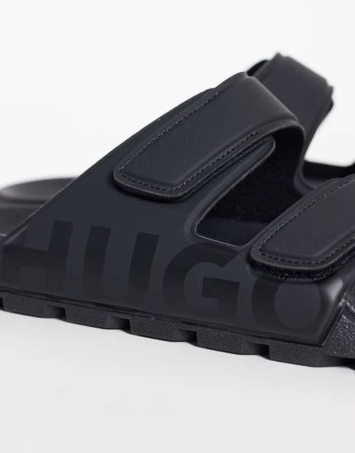 HUGO Red sandal med remmar i svart, 4 av 4