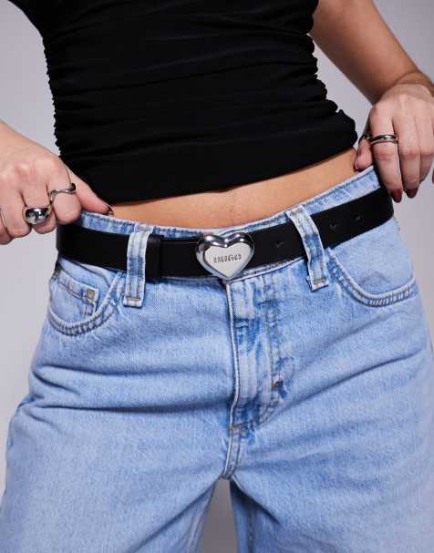 HUGO Red Serce heart belt in black - view 1