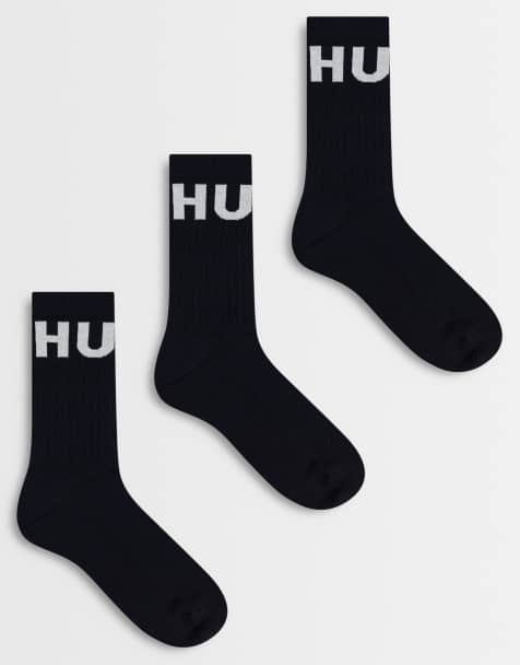 HUGO Red - Set van 3 paar sokken in zwart - view 1
