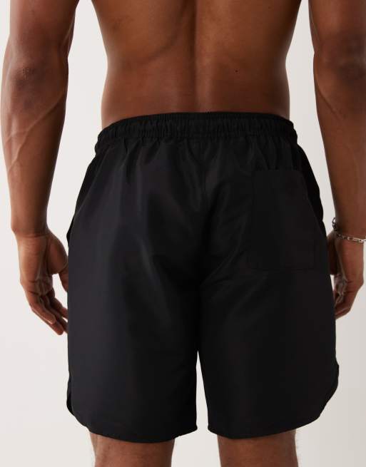 HUGO Red - Short de bain d'ensemble à logo effet spray - Noir, 4 de 5