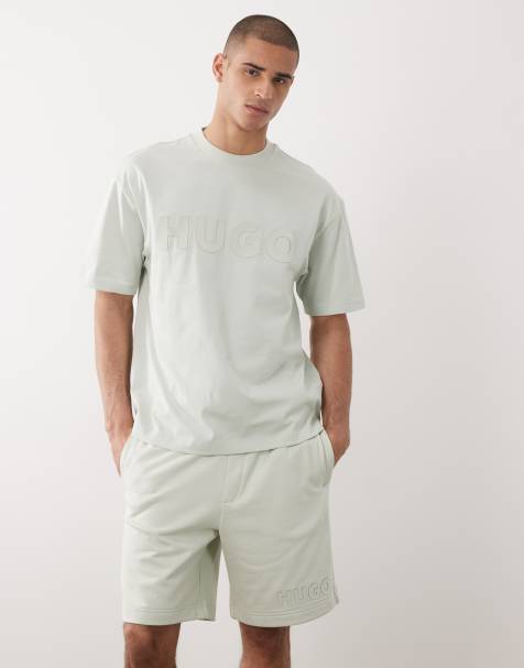 HUGO Red - Short décontracté en jersey - Vert clair - view 1