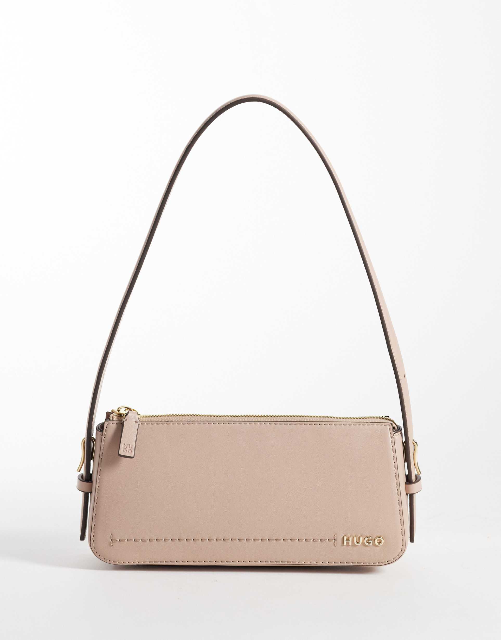 hugo red shoulder bag in beige