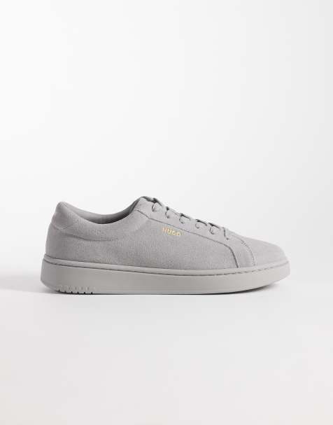 HUGO Red - Sneakers met logodetail in grijs - view 1