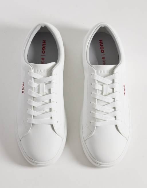 HUGO Red - Sneakers met logodetail in wit, 2 van 5