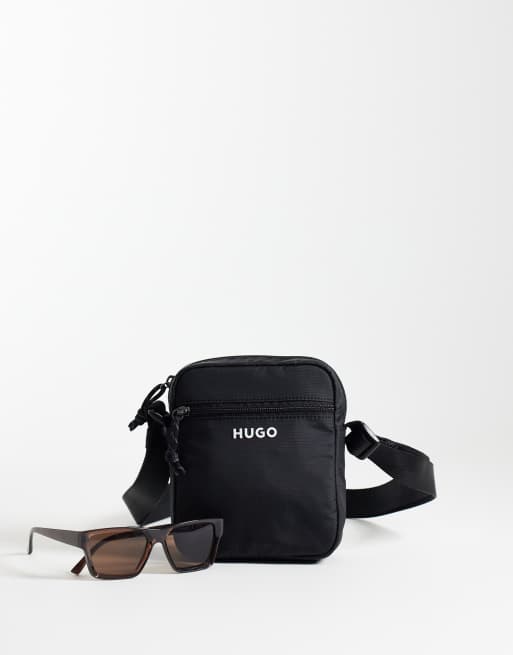 HUGO Red - Sort crossbody-taske med lynlås, 2 af 4