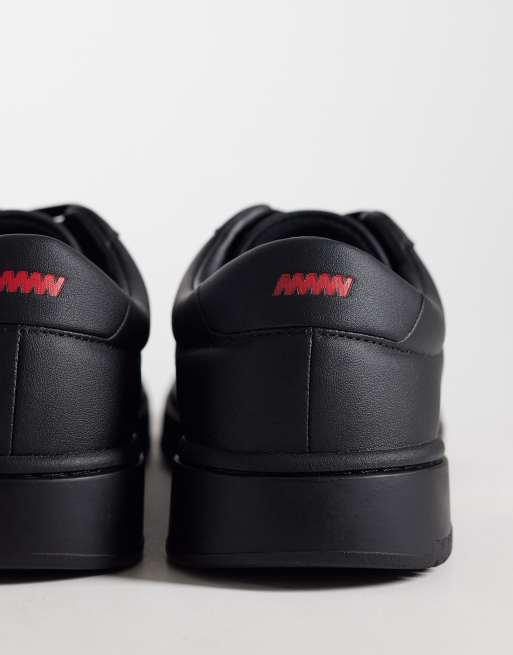 HUGO Red - Sorte sneakers med logodetalje, 4 af 5