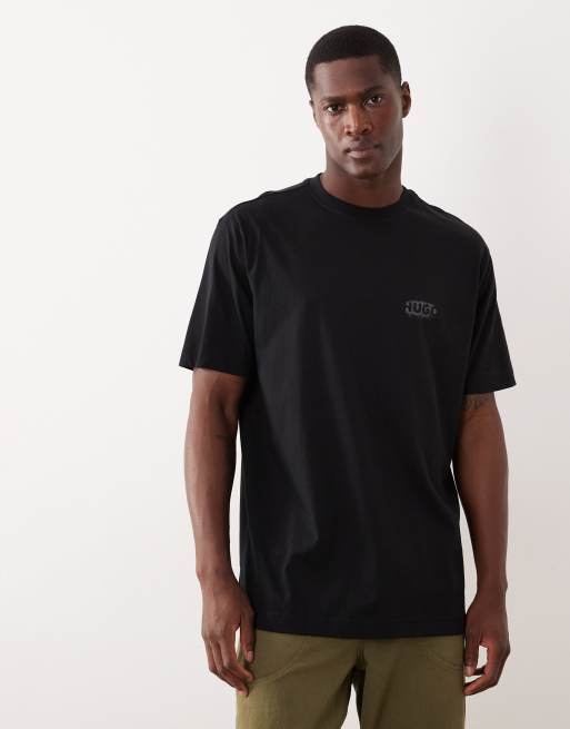 HUGO Red - Spray - T-shirt in zwart, 2 van 5