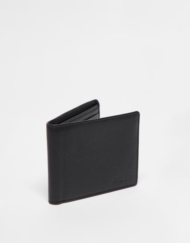 Hugo Red - subway wallet in black leather