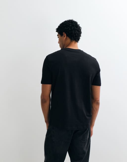 HUGO Red – Svart t-shirt i regular fit med grafiskt tryck , 5 av 5