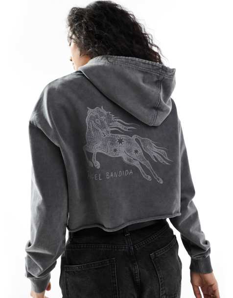 Hugo Red - Sweat à capuche coupe carrée - Noir - view 1
