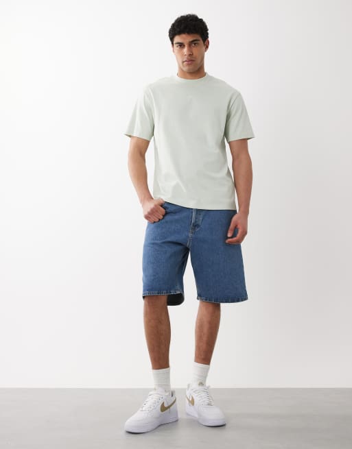 HUGO Red - T-shirt comoda in jersey verde chiaro, 2 di 5